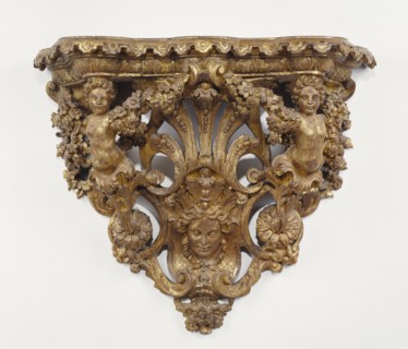 Wall Bracket; France; about 1715 - 1720; Gilded oak; 45.7 x 85.1 x 21.6 cm, 18 x 33 1,2 x 8 1,2 in