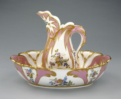 Ewer and Basin; Possibly designed by Jean-Claude Duplessis père, French, about 1695 - 1774, Sèvres Manufactory, French, 1756
