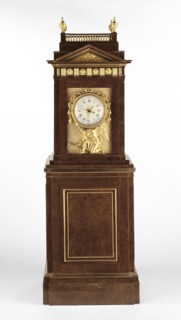 Long Case Musical Clock; Clock case by David Roentgen, German, 1743 - 1807, master 1780), Gilt-bronze mounts by François Rémond