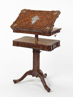 Reading and Writing Stand; Abraham Roentgen, German, 1711 - 1793, Neuwied, Germany; about 1760 - 1765; Pine, oak, and walnut