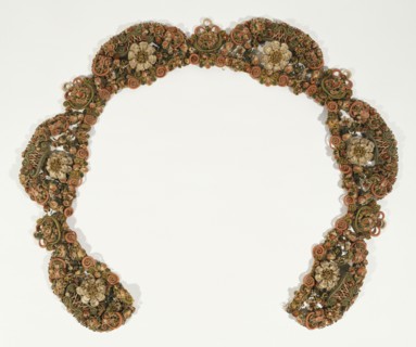 Length of Passementerie; France; about 1670; Wire, paper, parchment, and silk; 239.4 x 18.4 x 3.8 cm, 94 1,4 x 7 1,4 x 1 1,2 in
