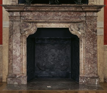 Mantelpiece; Paris, ?, France; about 1690 - 1700; Rosso Levanto and an  Breccia; 179.1 x 239.4 x 34.3 cm