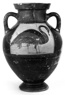 Attic Black-Figure Amphora; Athens, Greece; 550 - 550 B.C; Terracotta; 36.8 cm, 14 1,2 in