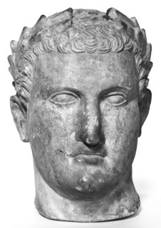 Portrait Head of a Ruler; Nicosia, Cyprus; early 1st century; Limestone with Polychrome; 29 × 20.3 × 28 cm, 11 7,16 × 8 × 11 in