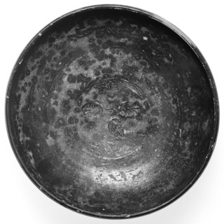 Campanian Black Bowl; Campania, South Italy, Europe; 323 - 31 B.C; Terracotta; 6.3 x 18 cm, 2 1,2 x 7 1,16 in