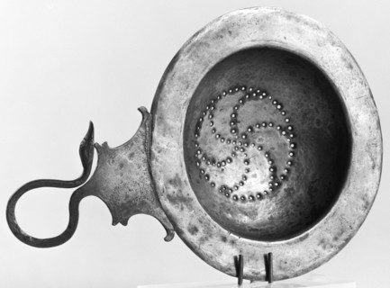 Strainer; South Russia, Bosporan Kingdom)?; 4th century B.C; Silver; 16 × 10.4 cm, 6 5,16 × 4 1,8 in
