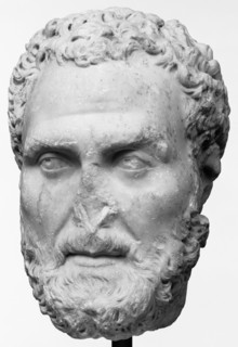 Portrait Head of a Bearded Roman; Roman Empire; second half of 2nd century A.D; Marble; 28 x 19.5 x 22 cm
