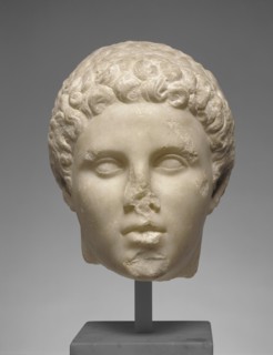 Head of Hephaistion; Greece; about 320 B.C; Marble; 26 × 20.5 × 23.3 cm, 10 1,4 × 8 1,16 × 9 3,16 in