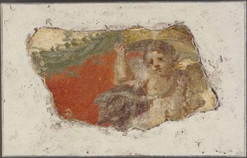 Fresco Fragment; Italy; third quarter of 1st century; Fresco; 17 × 10 cm, 6 11,16 × 3 15,16 in