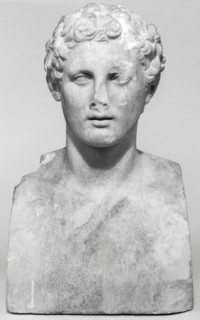 Herm of Ares Ludovisi; Roman Empire; first half of 1st century A.D; Marble; 23.5 × 32.5 × 23.5 cm, 9 1,4 × 12 13,16 × 9 1,4 in