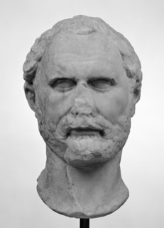 Portrait Head of Demosthenes; Roman Empire; 1st - 2nd century; Marble; 34.5 cm, 13 9,16 in