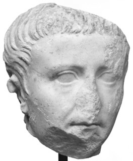 Portrait Head of Tiberius; Italy, Europe; early 1st century; Italian marble; 24 cm, 9 7,16 in