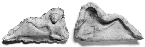Mold for the Figure of a Reclining Male Symposiast; Tarentum, Taras, South Italy, Europe; late 6th - 5th century B.C