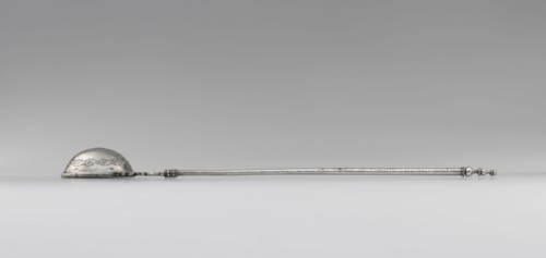 Ladle; 50–25 B.C; Silver; 38.9 × 6.8 cm, 15 5,16 × 2 11,16 in