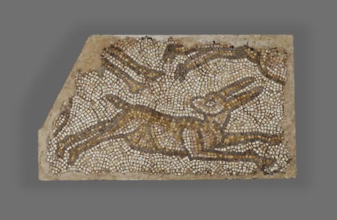Mosaic of a Rabbit; Syria; 5th - 6th century; Mosaic; 68.6 x 114.3 cm, 27 x 45 in