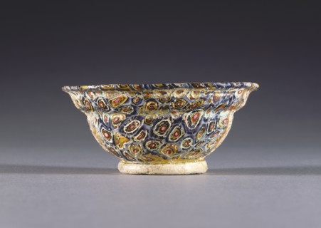 Bowl with an Offset Rim; 1st century B.C. - 1st century A.D; Glass; 8.9 cm, 3 1,2 in