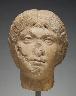 Portrait Head of Faustina Minor; Asia Minor; 180 - 190; Asia Minor marble, white; 27.5 cm, 10 13,16 in
