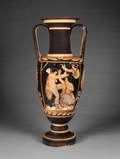 Paestan Red-Figure Neck Amphora; Attributed as close to Asteas, Greek, Paestan, active about 350 - 320 B.C., Paestum, South