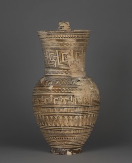 Geometric Oinochoe; Athens, Greece; 725–700 B.C; Terracotta; 51.3 × 27.8 cm, 20 3,16 × 10 15,16 in