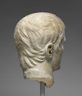Portrait Head; Roman Empire; early 1st century; Marble; 31 cm, 12 3,16 in