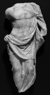 Statuette of Asklepios; Athens, ?, Greece; early 1st century B.C; Marble; 37.5 × 18.5 × 9.1 cm, 14 3,4 × 7 5,16 × 3 9,16 in