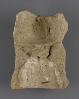 Fragmentary Antefix; Tarquinia, ?, Etruria; 4th century B.C; Terracotta; 20.1 × 14.2 × 6.4 cm, 7 15,16 × 5 9,16 × 2 1,2 in