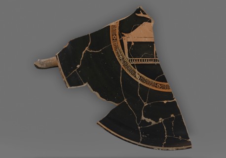 Attic Red-Figure Kylix Fragment; Attributed to Euaion Painter, Greek, Attic, active about 460 - 440 B.C., Athens, Greece