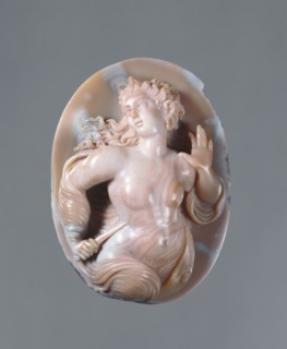 Cameo of Lucretia; Prague, probably, Bohemia, Czech Republic; about 1600; Chalcedony; 5.1 cm, 2 in