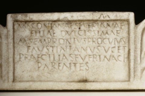 Sarcophagus with Scenes of Bacchus; Roman Empire; A.D. 210–220; Marble