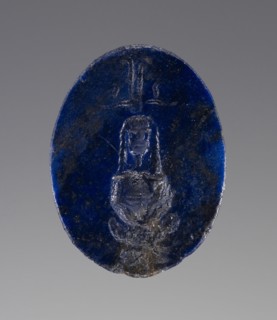 Engraved Gem; 2nd century; Lapis lazuli; 1.8 × 1.4 × 0.3 cm, 11,16 × 9,16 × 1,8 in
