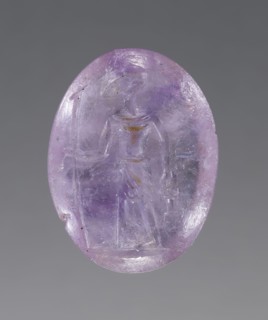Engraved Gem; 1st century; Amethyst; 1.4 × 1 × 0.5 cm, 9,16 × 3,8 × 3,16 in