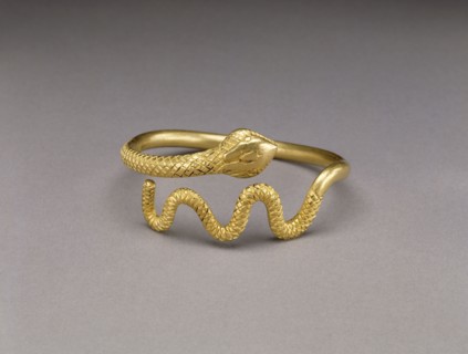 Snake Bracelet; Egypt; 3rd - 2nd century B.C; Gold; 6.6 cm, 2 5,8 in
