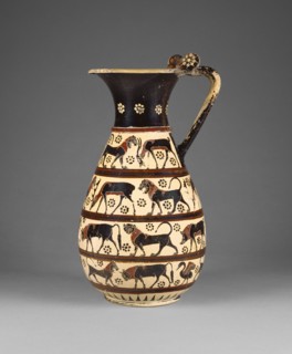 Pitcher with Lions and Panthers; Painter of Malibu