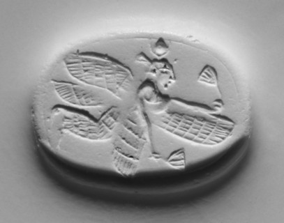 Engraved Scarab; 500 - 450 B.C; Green jasper; 1.5 × 1.1 × 0.9 cm, 9,16 × 7,16 × 5,16 in