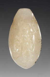 Pendant; late 5th - 4th century B.C; White chalcedony; 3 × 1.6 × 1.2 cm, 1 3,16 × 5,8 × 1,2 in