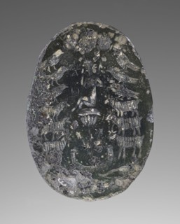 Engraved Gem; 1st - 4th century; Bronze Bezel; 4 x 2.8 x 0.3 cm, 1 9,16 x 1 1,8 x 1,8 in