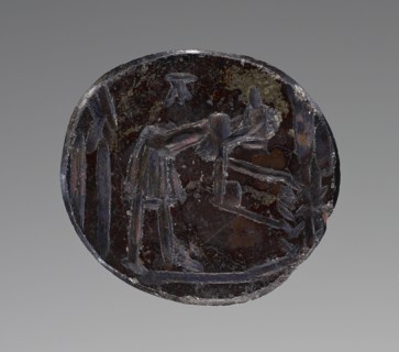 Engraved Gem; Roman Empire; 1st - 4th century; Jasper Ringstone; 1.5 x 1.4 cm, 5,8 x 9,16 in