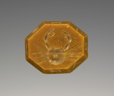 Engraved Gem; Afghanistan; 2nd - 4th century; Jasper, yellow; 0.9 x 1 x 0.4 cm, 5,16 x 3,8 x 1,8 in