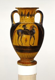Storage Jar; Attributed to Phineus Painter, Greek, Chalcidian, active about 530 - 510 B.C., Rhegion, South Italy; about 520