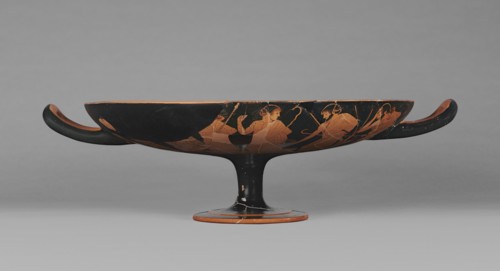 Wine Cup with the Suicide of Ajax; Attributed to Brygos Painter, Greek, Attic, active about 490 - 470 B.C., Athens, Greece