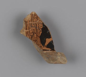Red-Figure Volute Krater Fragment; Attributed to the Kleophrades Painter, Greek, Attic, active 505 - 475 B.C., Athens, Greece