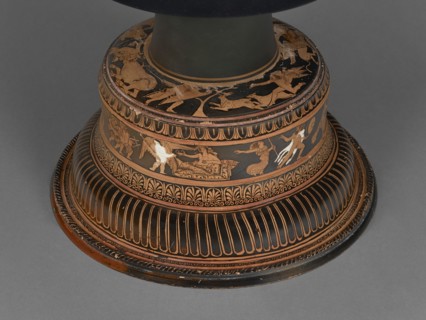 Mixing Vessel with Adonis, Aphrodite, and Persephone; Attributed to the Meleager Painter, Greek, Attic, active 420 - 380 B.C