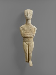 Female Figure with a Carved Mouth; Cycaldes, Greece; 2500–2400 B.C; Marble; 30.2 × 9.2 × 4 cm, 11 7,8 × 3 5,8 × 1 9,16 in