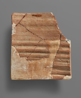 Body Fragment of a Relief Pithos; Crete, Greece; 650 - 625 B.C; Terracotta; 18.5 × 18 cm, 7 5,16 × 7 1,16 in