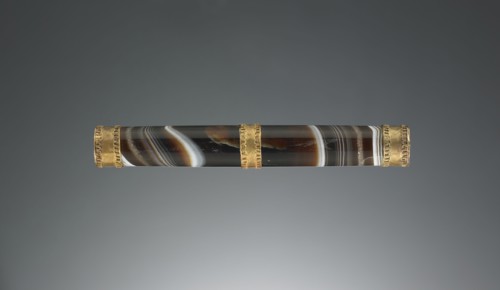 Pendant for a Chain; Iran, ?, 2nd - 1st century B.C; Agate, dark stone, rock crystal and gold