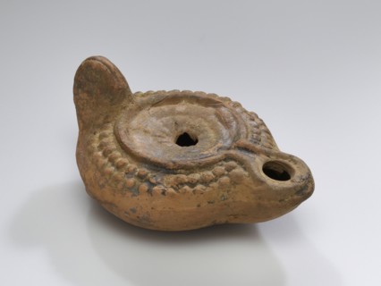 Lamp, South Anatolia, Anatolia; 1st - 4th century; Terracotta; 2.4 x 5.8 x 8.6 cm, 15,16 x 2 5,16 x 3 3,8 in