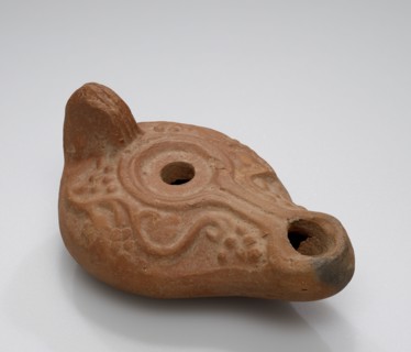 Lamp, Anatolia; 1st - 4th century; Terracotta; 2.2 x 5.5 x 8 cm, 7,8 x 2 3,16 x 3 1,8 in