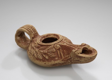 Lamp, Anatolia; 1st century B.C. - 1st century A.D; Terracotta; 2.7 × 5.3 × 10.2 cm, 1 1,16 × 2 1,16 × 4 in