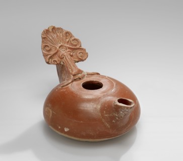 Lamp, Anatolia; 1st century B.C. - 4th century A.D; Terracotta; 4.7 x 9 x 9 cm, 1 7,8 x 3 9,16 x 3 9,16 in
