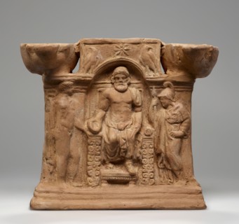 Lamp, Central Anatolia, Anatolia; 1st century; Terracotta; 17 × 16 × 7.6 cm, 6 11,16 × 6 5,16 × 3 in